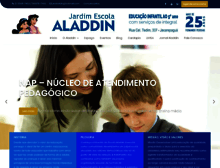 jardimescolaaladdin.com.br screenshot