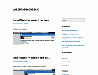 jaredandjacobsaid.wordpress.com screenshot