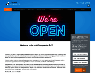 jarrettchiropractic.com screenshot