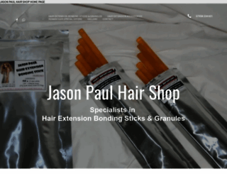 jasonpaulhairshop.co.uk screenshot