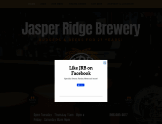 jasperridgebrewery.com screenshot