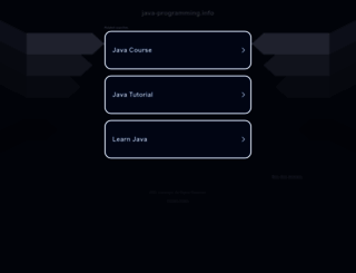 java-programming.info screenshot