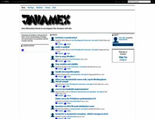 javamex.ning.com screenshot