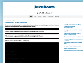 javaroots.com screenshot