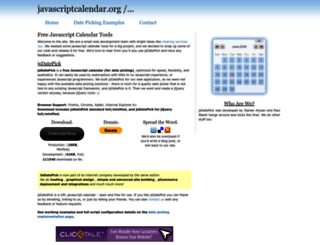 javascriptcalendar.org screenshot