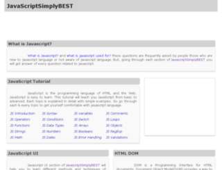 javascriptsimplybest.com screenshot