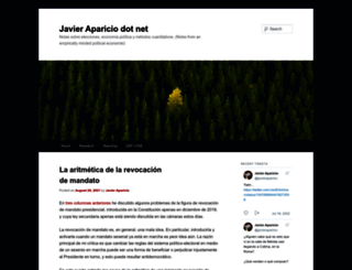 javieraparicio.net screenshot