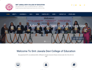 jawaladevicollege.org screenshot
