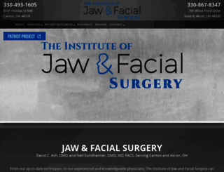 jawandfacialsurgery.com screenshot