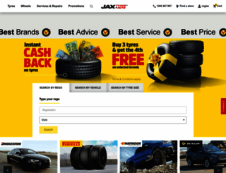 jax.com.au screenshot