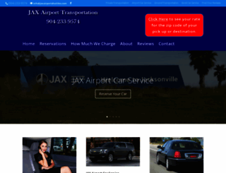 jaxairportshuttle.com screenshot