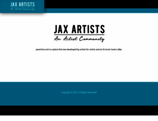 jaxartists.com screenshot
