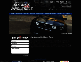 jaxautowholesale.com screenshot