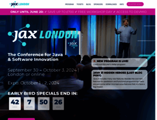 jaxlondon.com screenshot