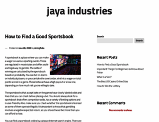 jaya-industries.com screenshot