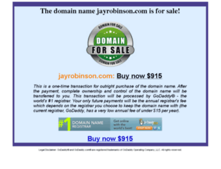 jayrobinson.com screenshot