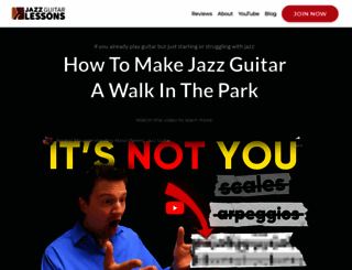 jazzguitarlessons.net screenshot
