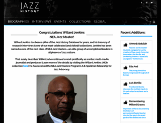 jazzhistorydatabase.org screenshot