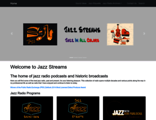jazzstreams.org screenshot