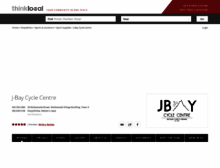 jbaycyclecentre.thinklocal.co.za screenshot
