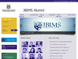 jbimsalumni.org screenshot