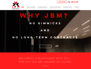 jbmjanitorial.com screenshot