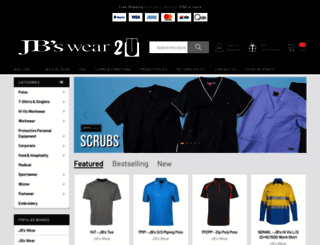 jbswear2u.com.au screenshot