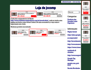 jccomp.loja2.com.br screenshot