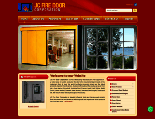 jcfiredoor.in screenshot