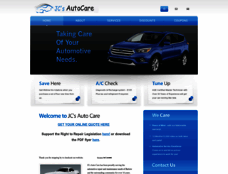 jcsautocare.com screenshot