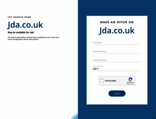 jda.co.uk screenshot