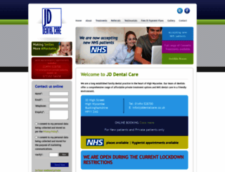 jddentalcare.co.uk screenshot