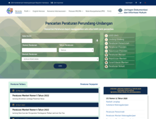 Access jdih.kemnaker.go.id. JDIH Kemnaker