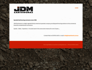 jdmearthworks.com.au screenshot