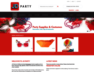 jdparty.com.au screenshot