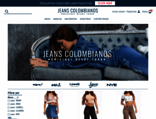 jeanscolombianos.com screenshot