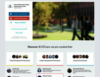 jecrc.almaconnect.com screenshot