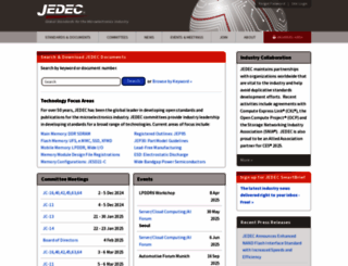 jedec.org screenshot