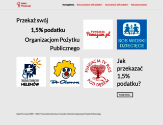 jedenprocent.pl screenshot