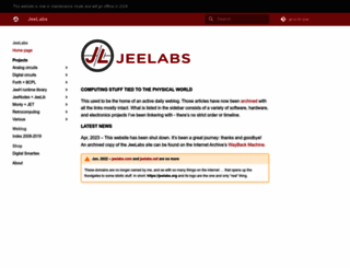 jeelabs.org screenshot