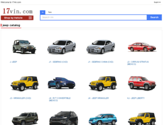 jeep.17vin.com screenshot