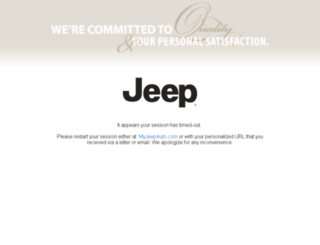 jeep.myjeepauto.com screenshot