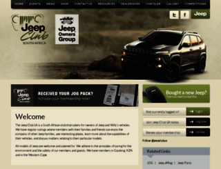 jeepclub.co.za screenshot