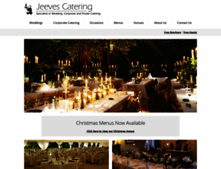 jeevescatering.com screenshot