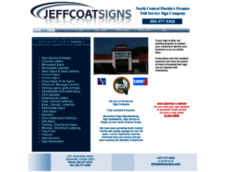 jeffcoatsigns.com screenshot