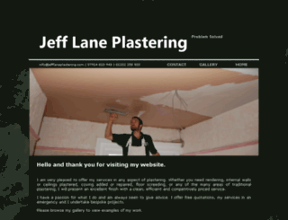 jefflaneplastering.com screenshot
