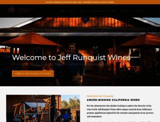 jeffrunquistwines.com screenshot