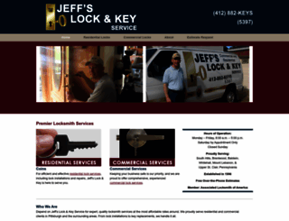 jeffslockandkey.com screenshot