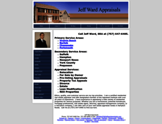 jeffwardappraisals.com screenshot