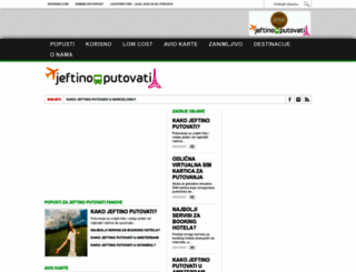 jeftinoputovati.com screenshot